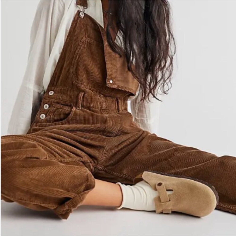 Free People Corduroy Overalls